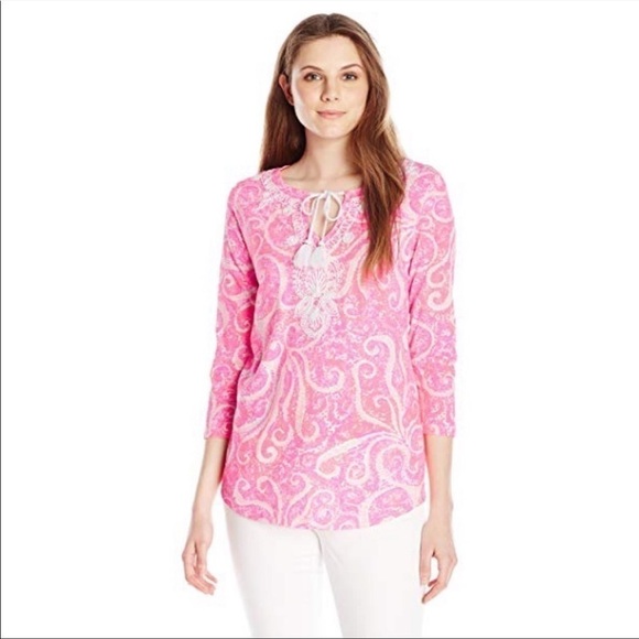 Lilly Pulitzer Tops - Lilly Pulitzer Holly Embroidered